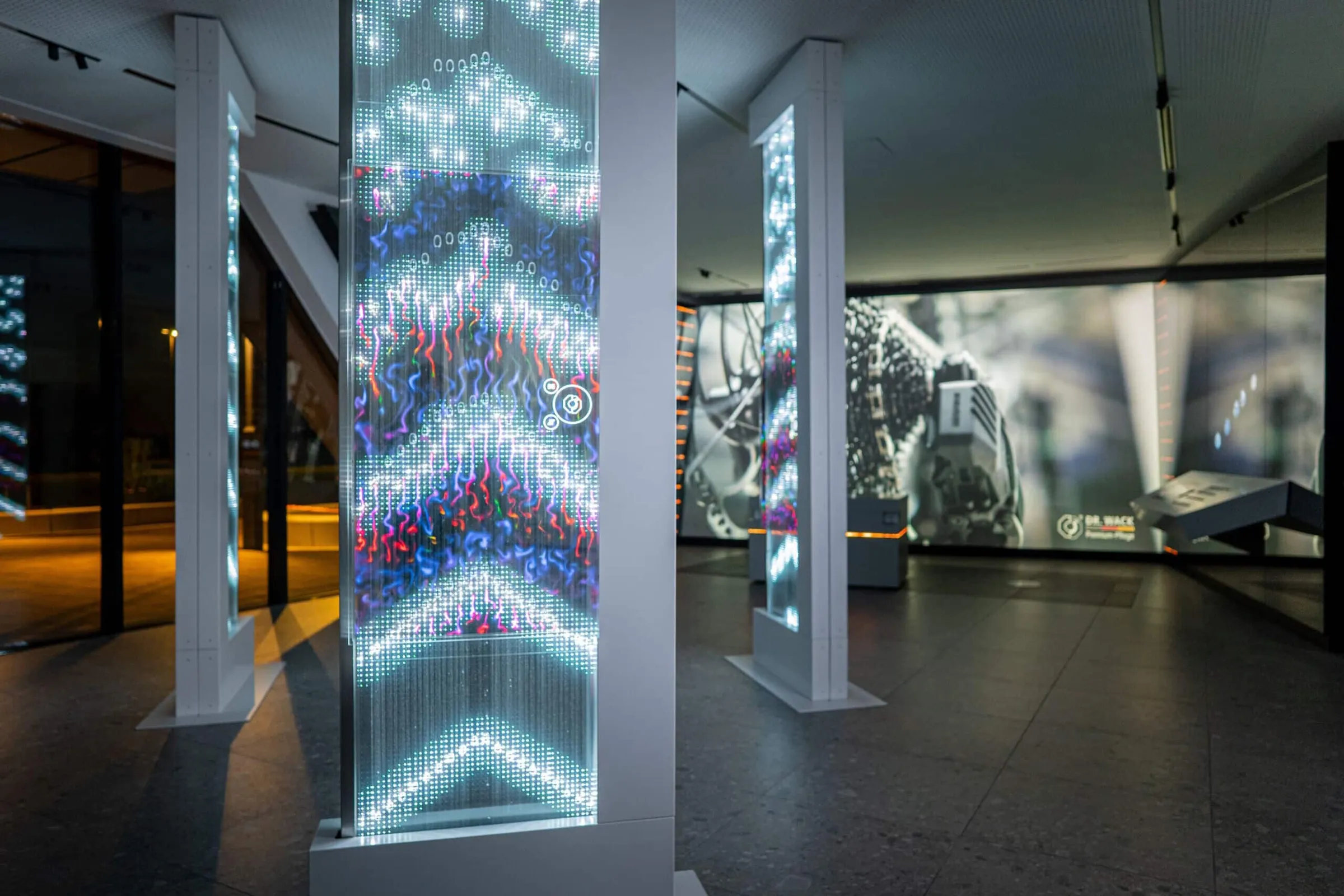Unique layer displays in Garamantis' immersive showroom