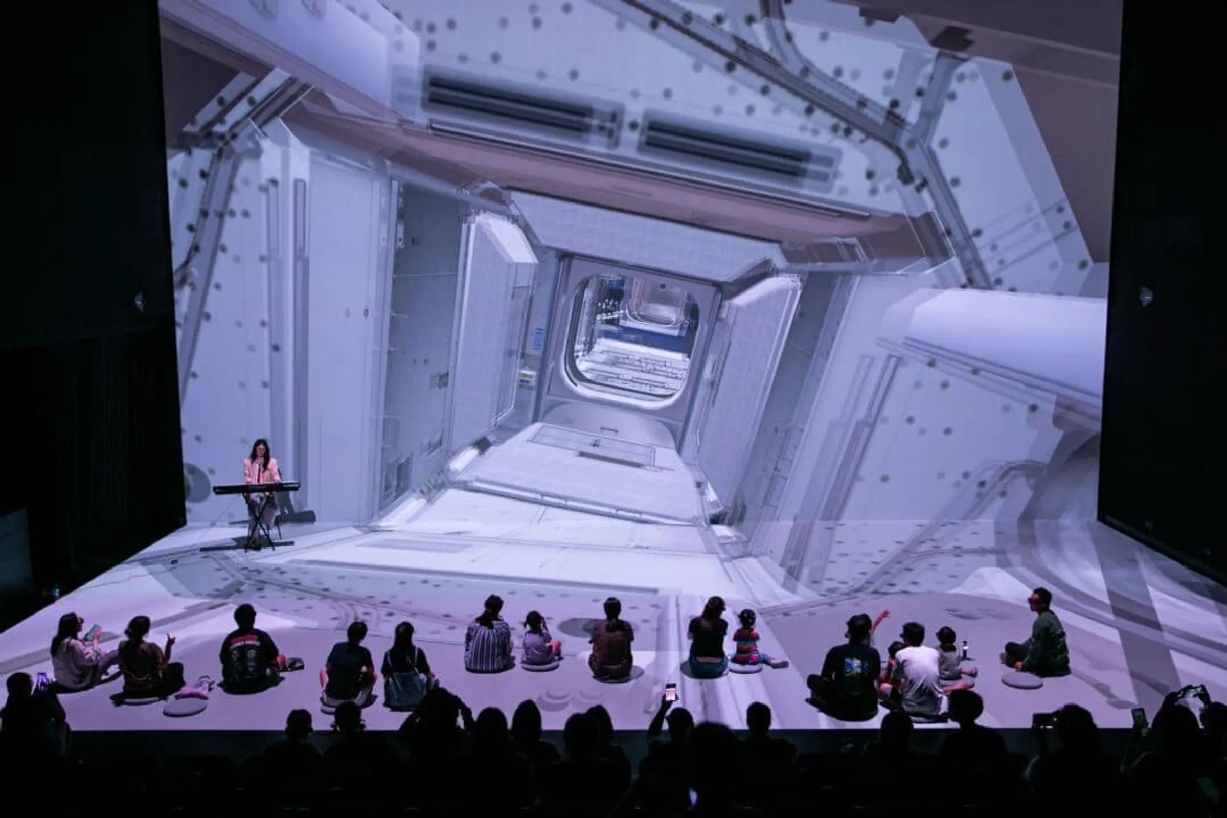 An immersive theater atmosphere in the projection room
