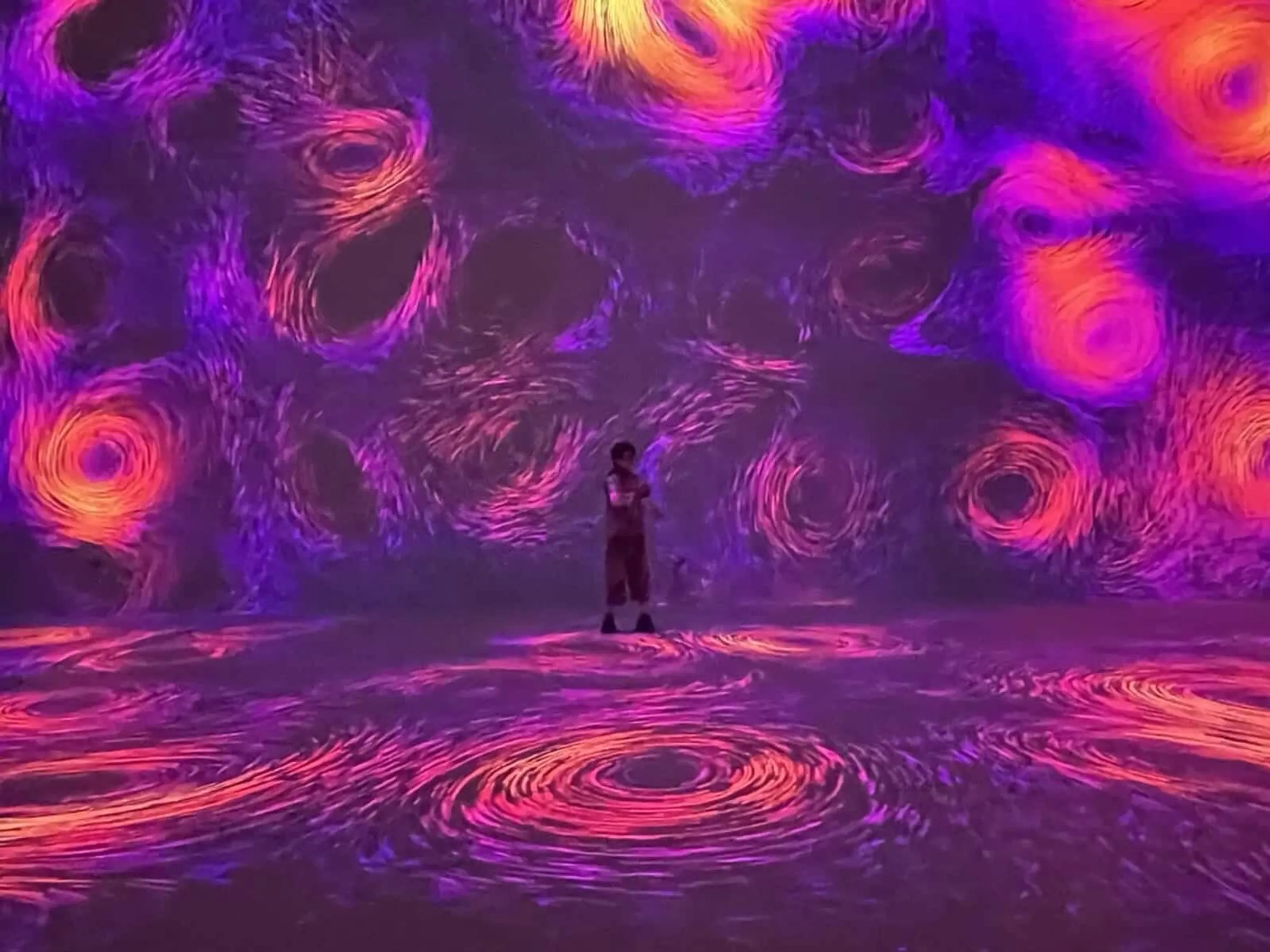 Immersive spaces that interact with the audience