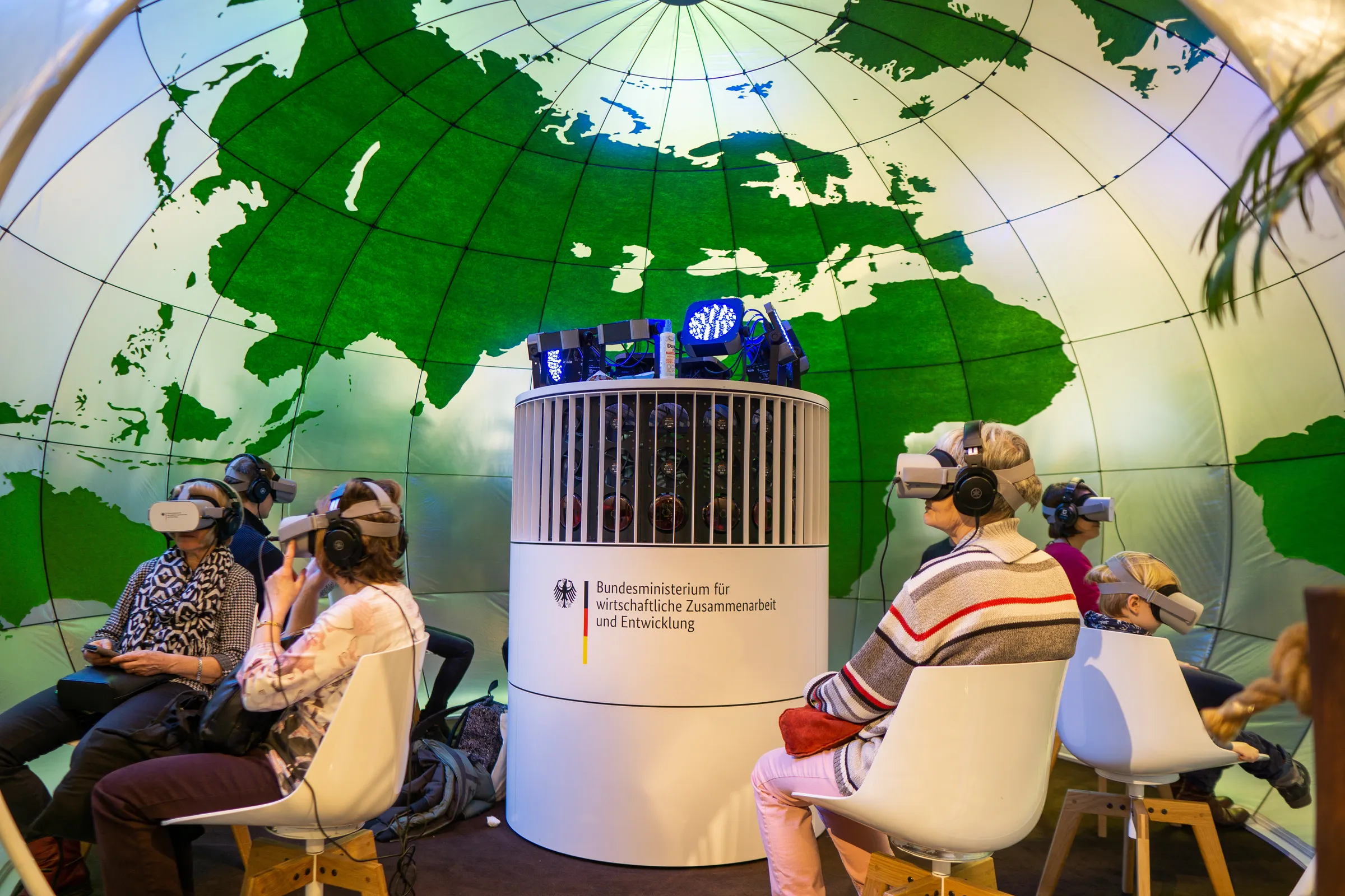A good example of multisensory immersion is the 360-degree climate dome