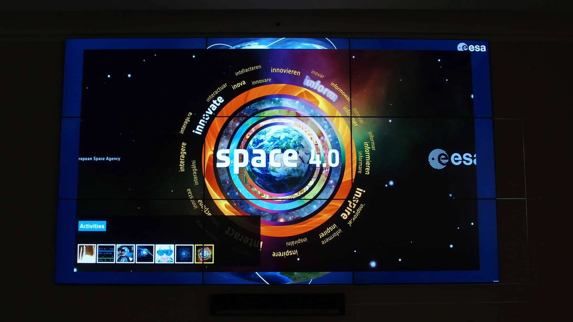 ESA Showroom in der Zentrale für Erdbeobachtung (ESRIN)