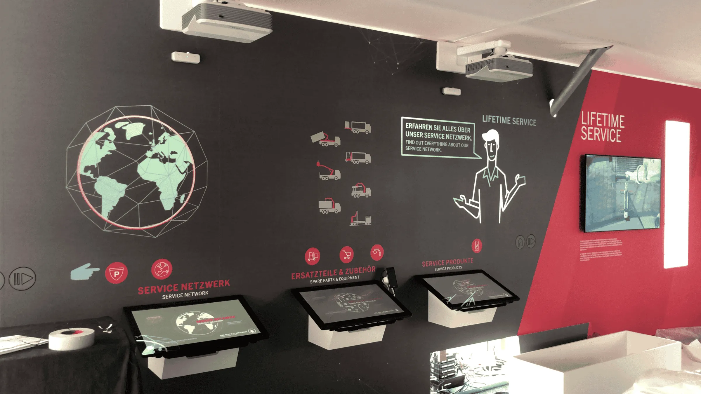 Interaktive Projektion IAA Palfinger