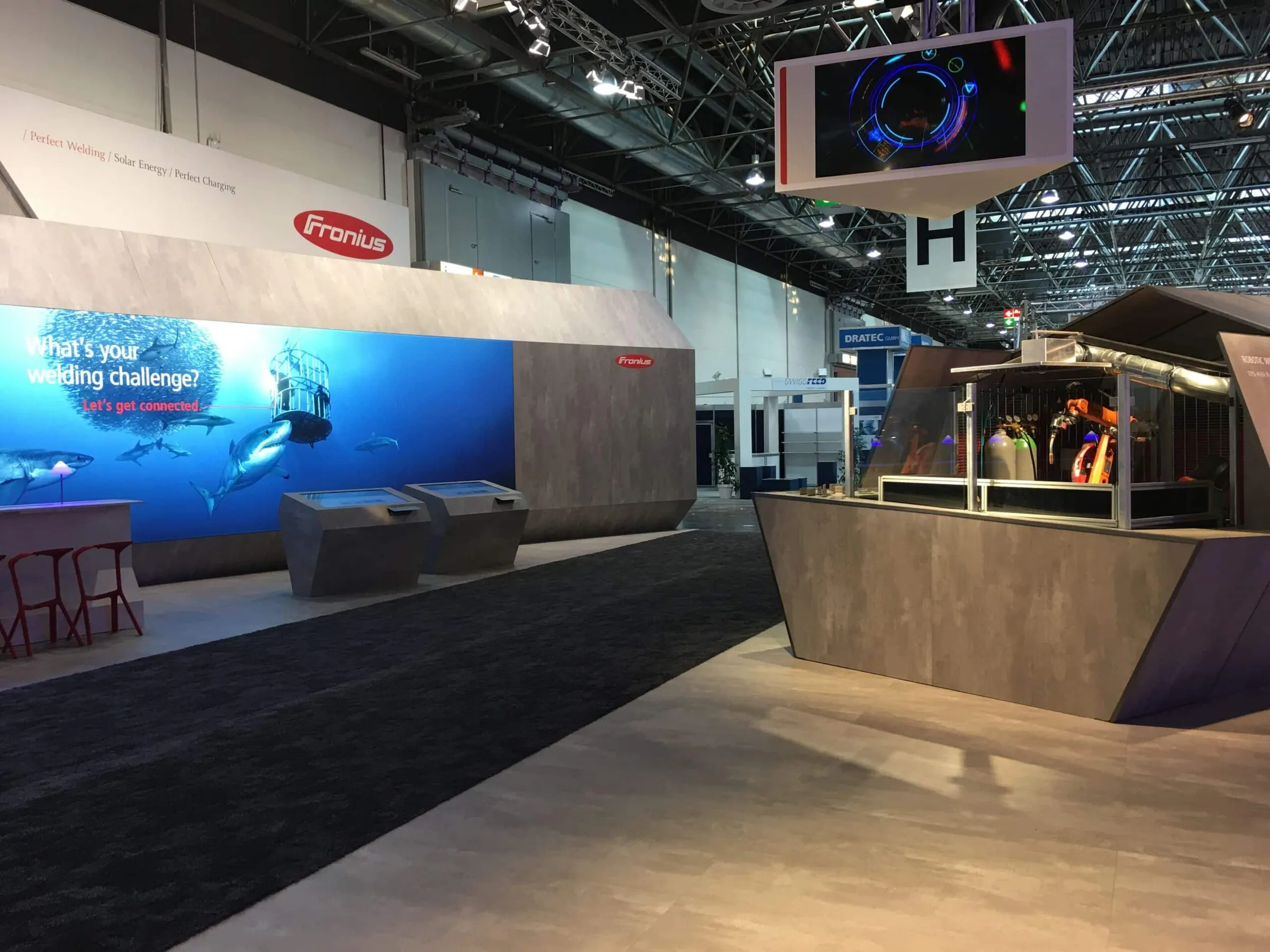 Schweißen und Schneiden 2017 - interaktiver Messestand von Fronius